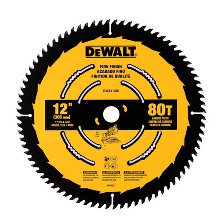 Dewalt 12" 80T Circ Saw Blade DWA11280
